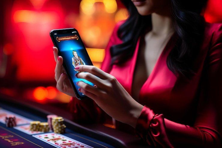 Perbandingan tampilan aplikasi Android dan browser iOS side-by-side menampilkan meja roulette live